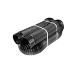 50 Ft. Length Copolymer Solid Drain Pipe, Black 4 In. Dia. Flexible. Fixed Price $38.99.