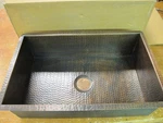 New Belle Foret Collection Copper Self Rim Undermount Kitchen Sink Msrp $3074. Fixed Price $1259.99.