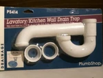Plumbshop PS414 Lavatory/kitchen Wall Drain Trap Free Shipping. Fixed Price $10.00.