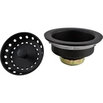 Keeney Manufacturing K5414BLK Sink Strainer With Fixed Post Basket, Black. Fixed Price $28.89.