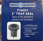 Jones Stephens P26001 2" Floor Drain Trap Seal - Black. Fixed Price $20.00.
