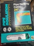 Pre-assembled Electric Pipe Heating Cable Md Building 04366, 168W, 24FT. Fixed Price $24.99.