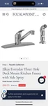 Elkay Kitchen Faucet Swivel Single Handle Brushed Silver. Fixed Price $65.00.