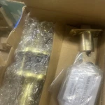 Callan 502T-BN US3 Bennett Privacy Door Lever Set BN5023R Polished Brass. Fixed Price $25.00.