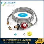12FT High Pressure Adjustable Propane Gas Regulator Hose Indicator, Stainless. Fixed Price $30.90.
