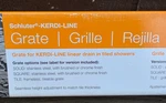 Schluter KL1DRE90 Kerdi-line Frameless Grate Assembly For Tiling 36" 90CM New. Fixed Price $97.99.