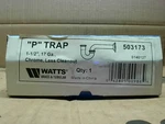 Watts 503173 P-trap 1-1/2" 17GA Chrome-new In Box. Fixed Price $24.15.