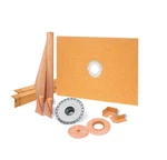 Schluter Kerdi-shower Kit 48" X 72", Flange KSK12201830PVC. Fixed Price $719.00.