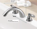 Peerless Claymore Widespread Roman Tub Faucet Trim Kit Brush Nickel PTT298696-BN. Fixed Price $42.00.