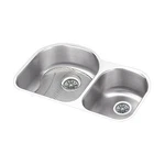 Elkay ELUH311910RDBG Lustertone Ss 31-1/4" 60/40 Double Bowl Undermount Sink Kit. Fixed Price $1604.82.