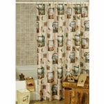 Rustic Northwoods Saturday Knight Bathroom Shower Curtain 12 Hooks Rug. Fixed Price $23.63.