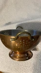 Vintage Revere Ware 9 Colander Strainer Copper Clad Stainless Double Handles. Fixed Price $22.00.