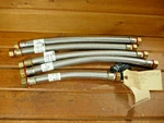 Lot Of 5 Watts Stainless Steel Water Heater Connector Flex Line 3/4" 18" & 12". Fixed Price $16.00.