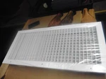 Krueger 880V Grill NECK=24"X10 FACE=26X12 Register White Ceiling Adjustable Vent. Fixed Price $123.84.