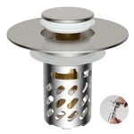 Ifealclear All Metal Bathroom Sink Stopper, Pop Up Drain Brushed Nickel. Fixed Price $27.38.