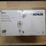 Kohler Setra 3-SPRAY Tub And Shower Faucet In Vibrant Brushed Nickel With Valve. Fixed Price $116.95.