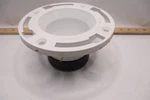 Oatey Closet Flange Abs White/black 4" 43650 - Dirty. Fixed Price $18.00.