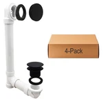 Westbrass 493244H-62 14" Sch. 40 Pvc Bath Waste & Pack, Matte Black. Fixed Price $103.74.