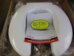 Big John 4W Toilet Seat,elongated/round Bowl,open Front, No Cover. Fixed Price $118.99.