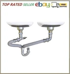Snappy Trap Double Bowl Kitchen Sink Drain 1/2" For All-in-one Ki.... Fixed Price $39.55.