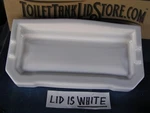 St Thomas Creations 6122.025 Toilet Tank Lid Chip Rear Corner White 5A. Fixed Price $79.00.