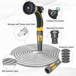 Thefitlife Flexible Metal Garden Hose - 25 Ft Lightweight Stainless Steel Water. Fixed Price $24.99.