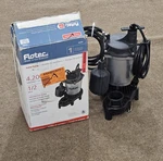 Flotec FPZS50T Submersible Sump Pump Tethered Float Switch 1/2 Hp 4200GPH. Fixed Price $129.99.