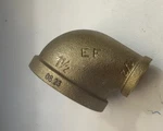 BRRL1121-NL Everflow 1, 1/2 X Reducing Elbow Brass Lead Free. Fixed Price $30.00.