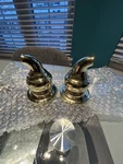 Moen Monticello Hub Handles Kit. 2,ESCUTCHEONS Polished Gold. Fixed Price $70.00.