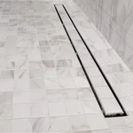 Novalinea - 54 Inch Linear Shower Drain With Tile Insert Grate. Fixed Price $79.99.