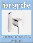 Hansgrohe 15407001 Pressure Balance Shower Trim Chrome Genuine. Fixed Price $119.50.