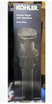 Kohler K-RH1464524-CP Premium Clicker Drain With Overflow Matte Black. Fixed Price $5.00.