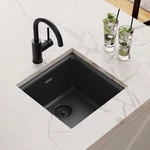 Elkay ELG1616BK0 Quartz Classic 15-3/4" Undermount Single Basin Sink Black. Fixed Price $157.99.