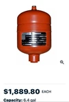 Amtrol ST-5 Thermal Expansion Tank. 6 Gallon New Open Box. Fixed Price $930.00.