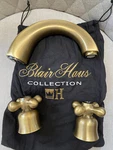Whitehaus 600156 Mckinley Handles 3 Hole Basin Faucet 514161-ANTIQUE Brass. Fixed Price $179.99.