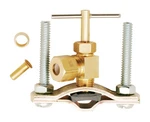 Plumb Pak PP25502LF Lead-free Chrome-plated Brass Saddle Valve 1/4 Dia. In.. Fixed Price $12.50.