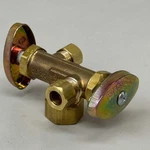 Brasscraft Dual Shut Off Outlet Stop 1/2" Nom Cmp In 3/8" Od Comp CR1901DVXR. Fixed Price $20.16.