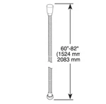 Delta U495D-SS60-PK 80" Stretchable Hand Shower Hose, Brilliance Stainless. Fixed Price $95.00.