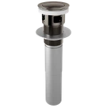 Brizo RP81628BNX Push Button Pop-up Drain With Overflow Brilliance Black Onyx. Fixed Price $69.00.