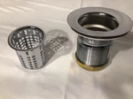 Junior Duo Stainless Steel Drain Assembly Deep Strainer Basket Bar / Prep Sink. Fixed Price $24.95.