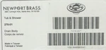 Newport Brass 278-01 Decorative Drains Cast Iron 2" Ips Shower Body *new*. Fixed Price $37.99.
