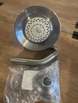 Nos Delta RP34355SS Victorian Stainless Multi Function Shower Head+ Arm+ Flange. Fixed Price $119.00.