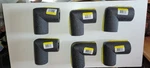 Nos 6-PACK Thermwell 5ELB1H Polyethylene Gray 1" 90 Degrees Elbow Pipe Fittings. Fixed Price $15.00.