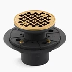 Kohler K-9135-2MB Clearflo Round Design Tile-in Shower Drain, Brushed Brass. Fixed Price $74.99.
