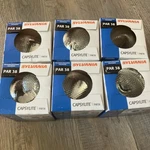 New Lot Of 6 Sylvania Capsylite Halogen Par 38 Lamp Bulbs 120 Volts. Fixed Price $90.00.