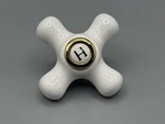 Kingston Brass KSH3222PXH Hot Porcelain Cross Handle (d Type), Polished. Fixed Price $26.99.