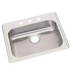 Dayton 22-GAUGE Stainless Steel 25X22X5-3/8" 3-HOLE Drop-in Sink GE125223 New!. Fixed Price $89.97.