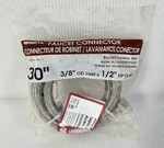 New Watts 3/8" X 1/2" Braided Stainless Steel Faucet Connector 30". Fixed Price $8.32.