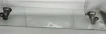 Moen Banbury Wall-mount Clear Glass Shelf Mediteranean Bronze. Fixed Price $30.00.