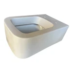 Scarabeo 8301 Bathroom Modern Wall Mount Toilet Ceramic Squared. Fixed Price $399.99.
